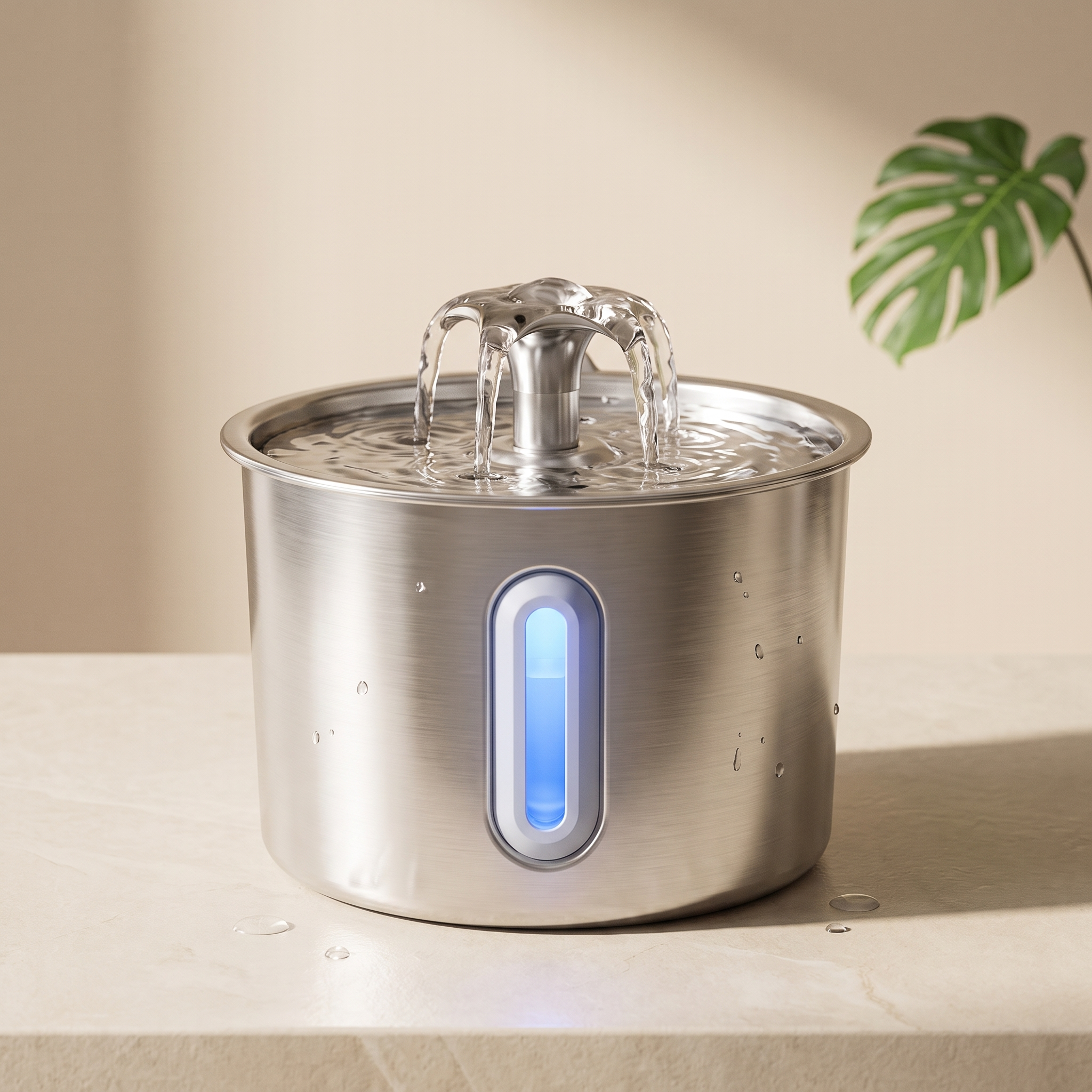 The Spring — Stainless Steel Cat Water Fountain